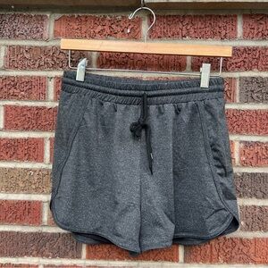 Felisou Marled Gray Drawstring Athletic Shorts